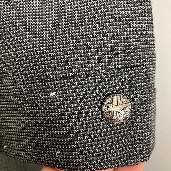 Delta Airlines Womens Uniform Dress Size 8P Petite Short Short Sleeve Gray - Picture 3 of 8